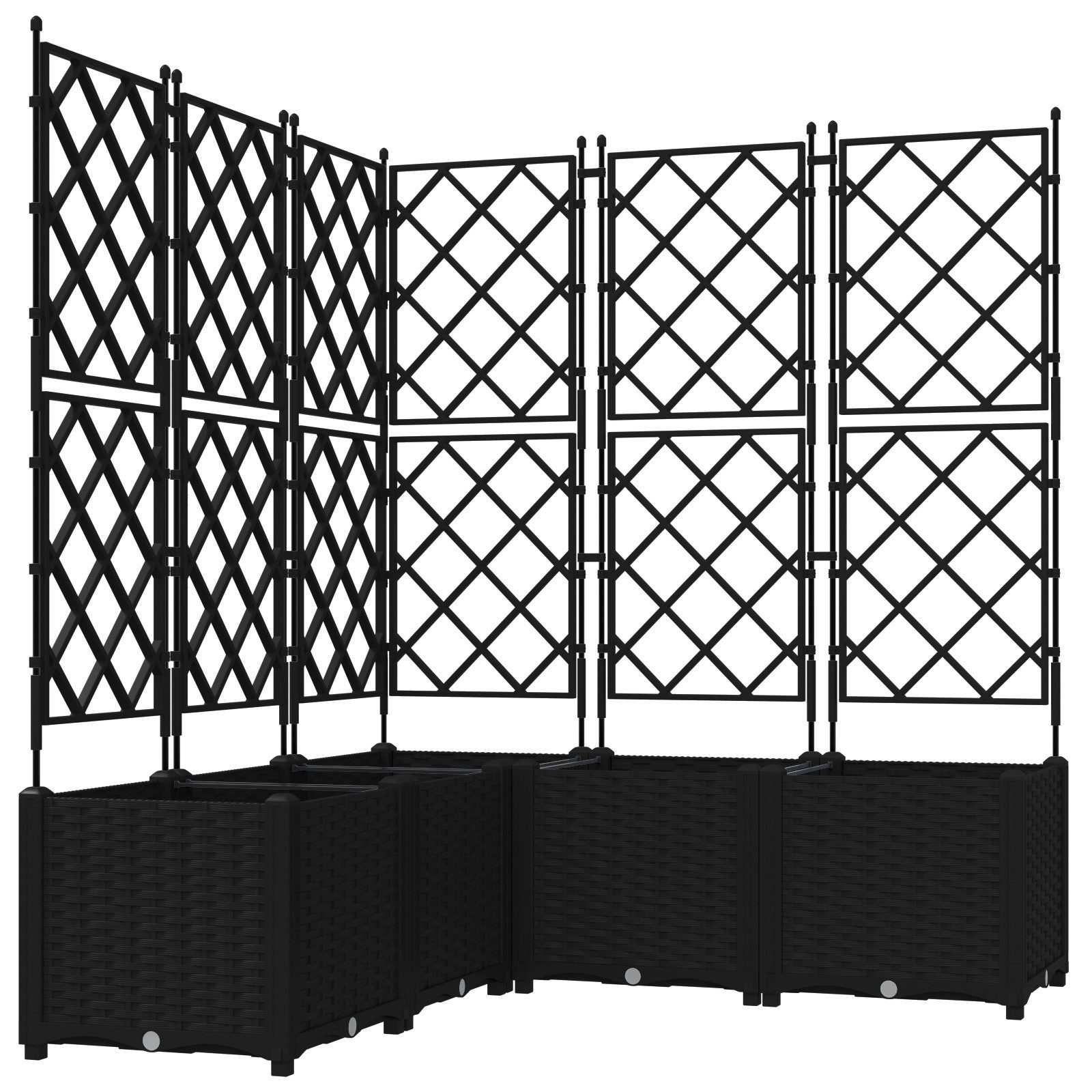 vidaXL Blumentopf Pflanzkasten mit Rankgitter 5 günstig online kaufen