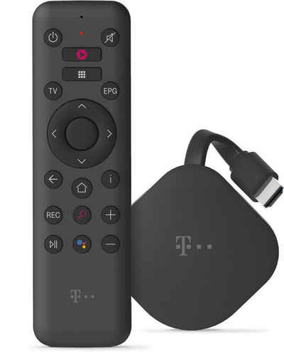 Deutsche Telekom Streaming-Stick MagentaTV Stick TV WLAN - Android 12 - Netflix, Disney+, RTL+, DAZN, (Kompatibel mit Google Assistant), 4K UHD, HDR, Dolby Vision,Dolby Atmos, 2160p, WiFI