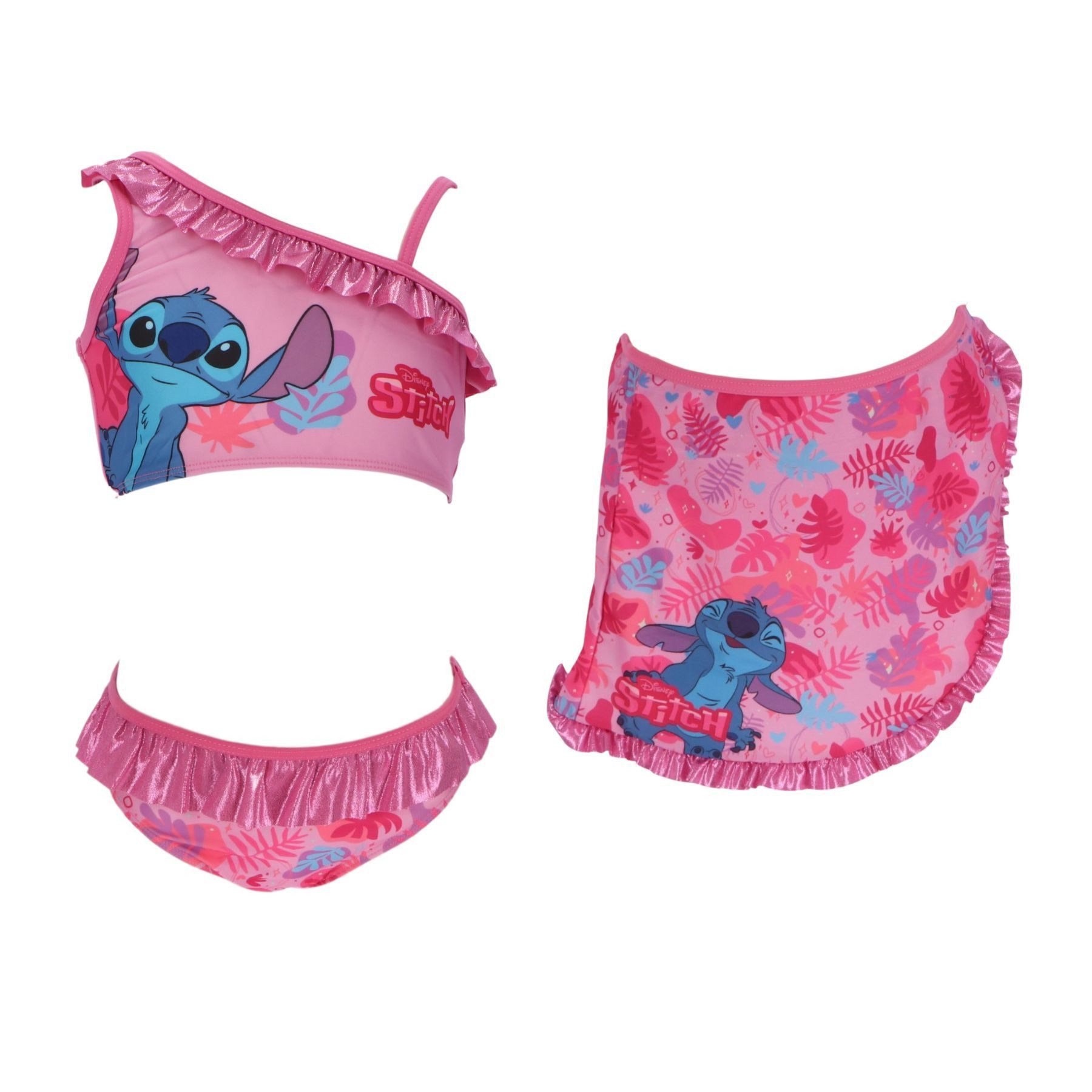 Badeanzug Kinder Bikini mit Sarong Badebekleidung