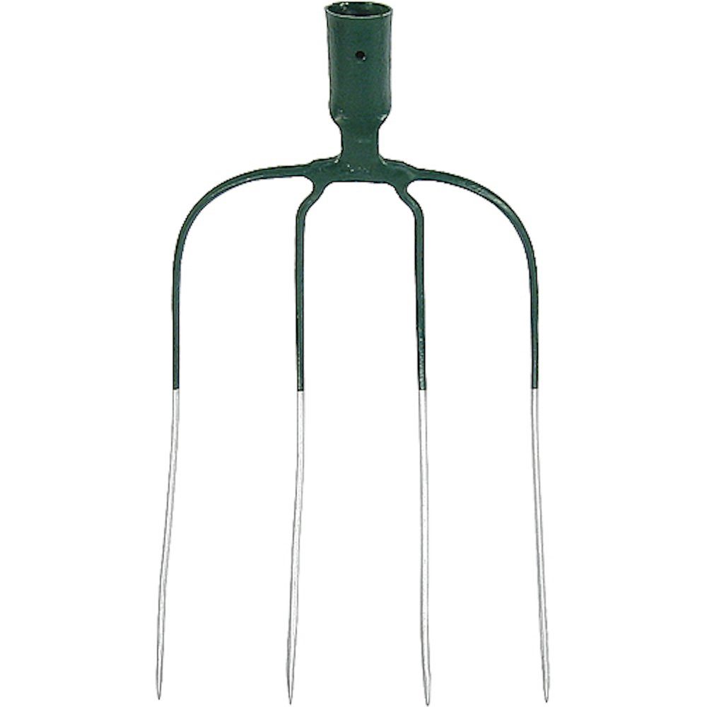PROREGAL® Spatengabel Geschmiedete Dunggabel Mistgabel Mistforke Heugabel Streugabel, 4 Zink