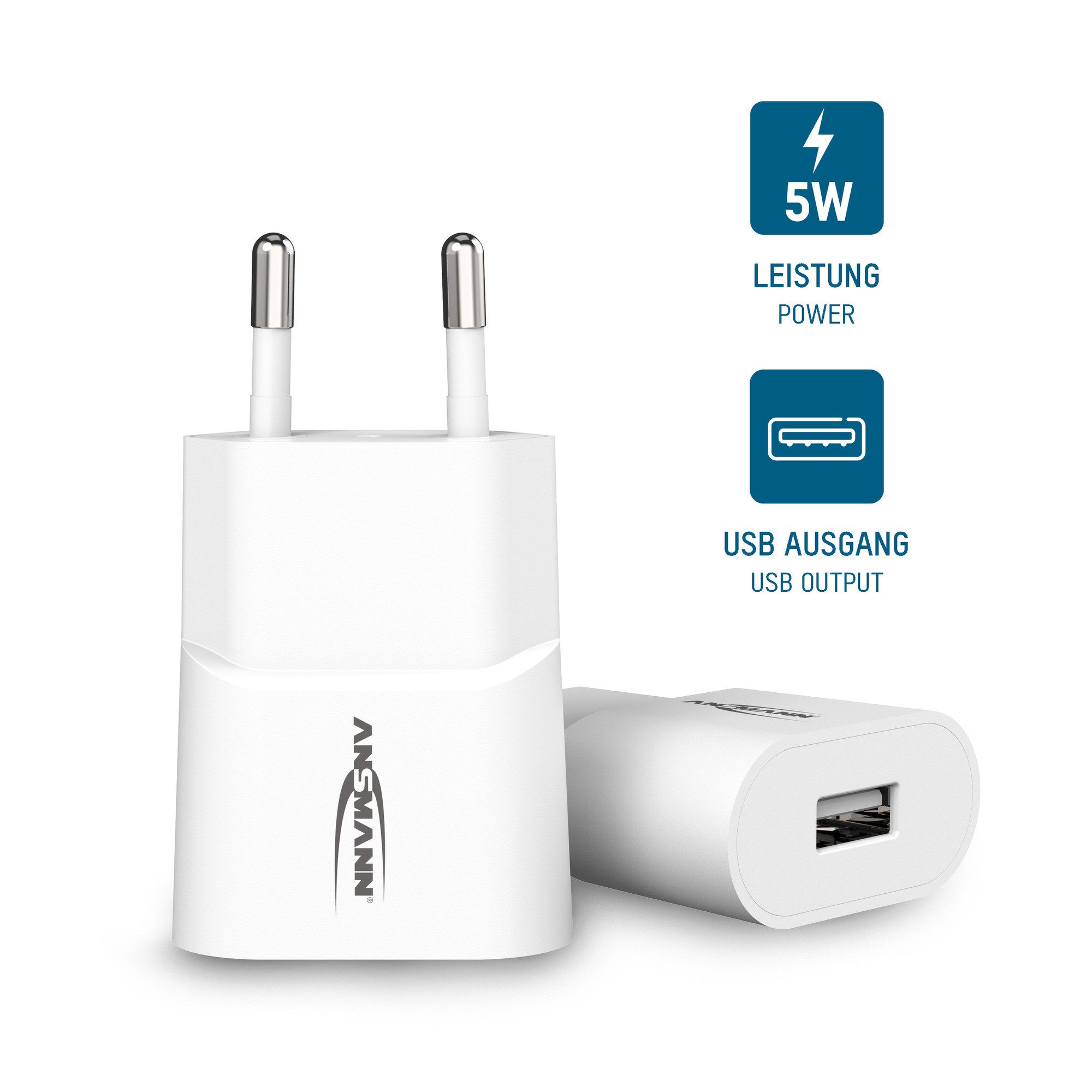 ANSMANN AG USB Ladegerät 5 W mit USB Schnellladung USB-Ladegerät