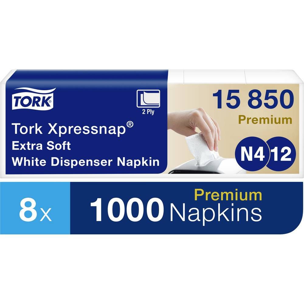TORK Papierserviette Extra Soft Spenderserviette unbedruckt für N4 15850