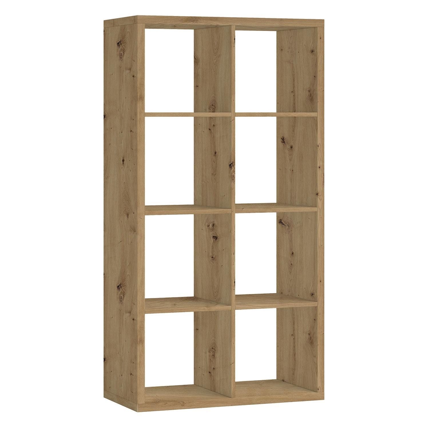 Bega Consult Raumteiler STYLE, Artisan Eiche Dekor, 8 Fächer, B 77 x H 147 x T 38 cm