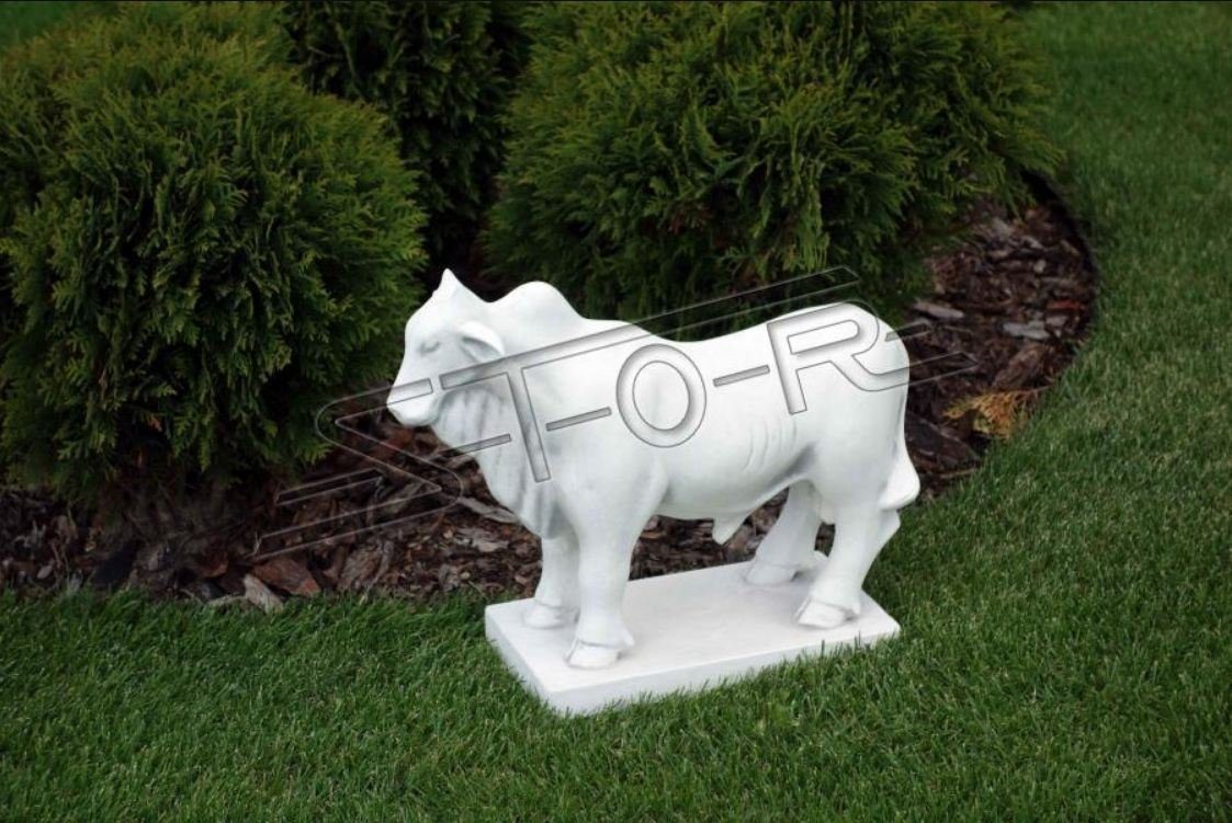 Deko JVmoebel Figuren Steinbock Statue Dekoration Skulptur Garten Figur Terrasse Stein