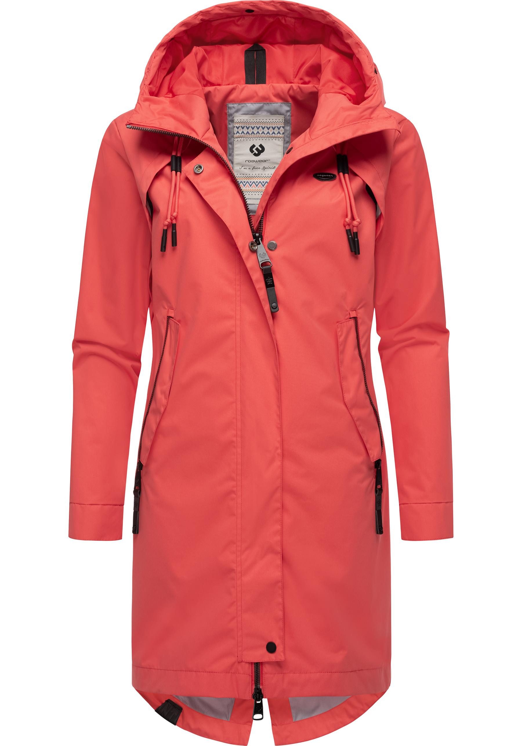 Ragwear Jerseymantel Rejany Wasserdichter Damen Parka für die Übergangszeit