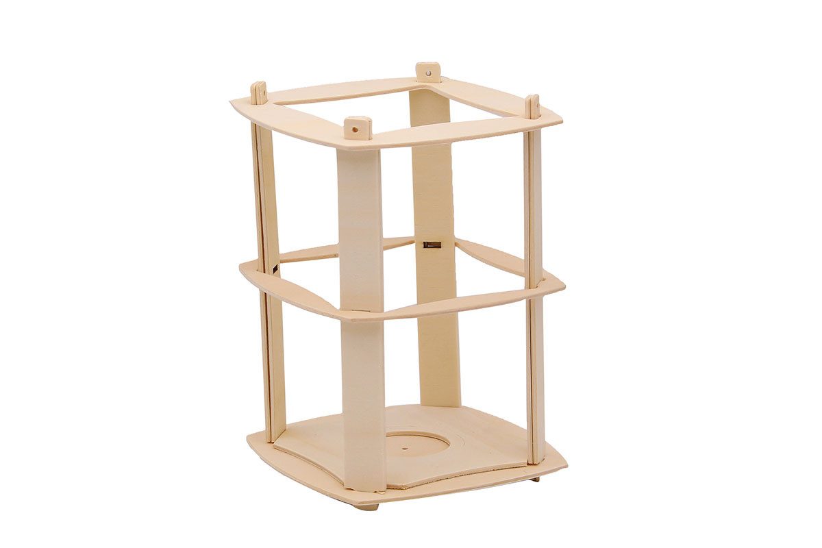 AVANTGARDE Umzugslaterne Holzlaterne Viereck Stecksystem