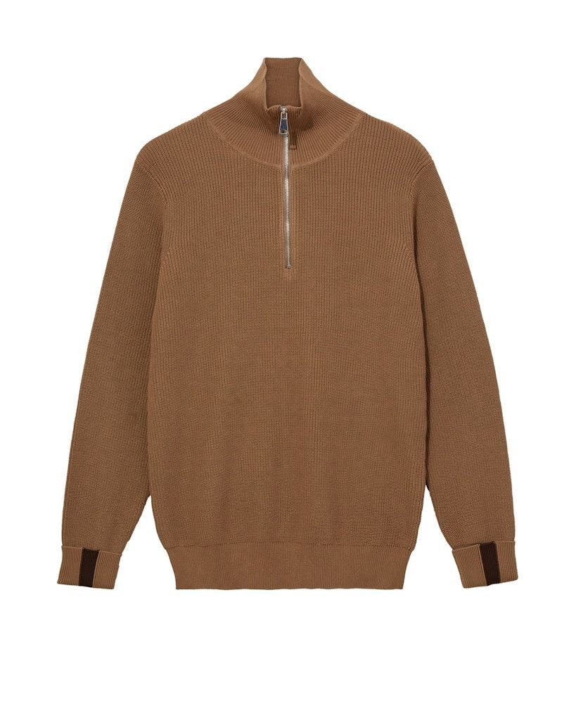 Mos Mosh Rundhalspullover MMGPorter Quarter-Zip Knit