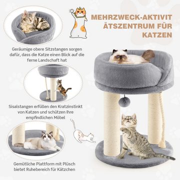 COSTWAY Kratzbaum Katzenbaum, mit Fellknäuel und Sisalseil