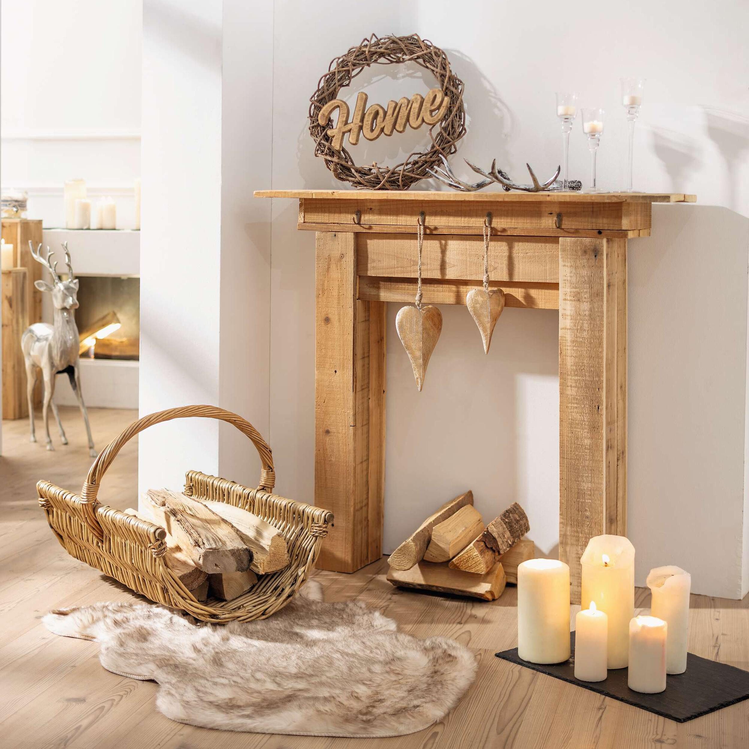 Dekokranz Dekokranz Home Reisig Holzschriftzug Ø 39cm