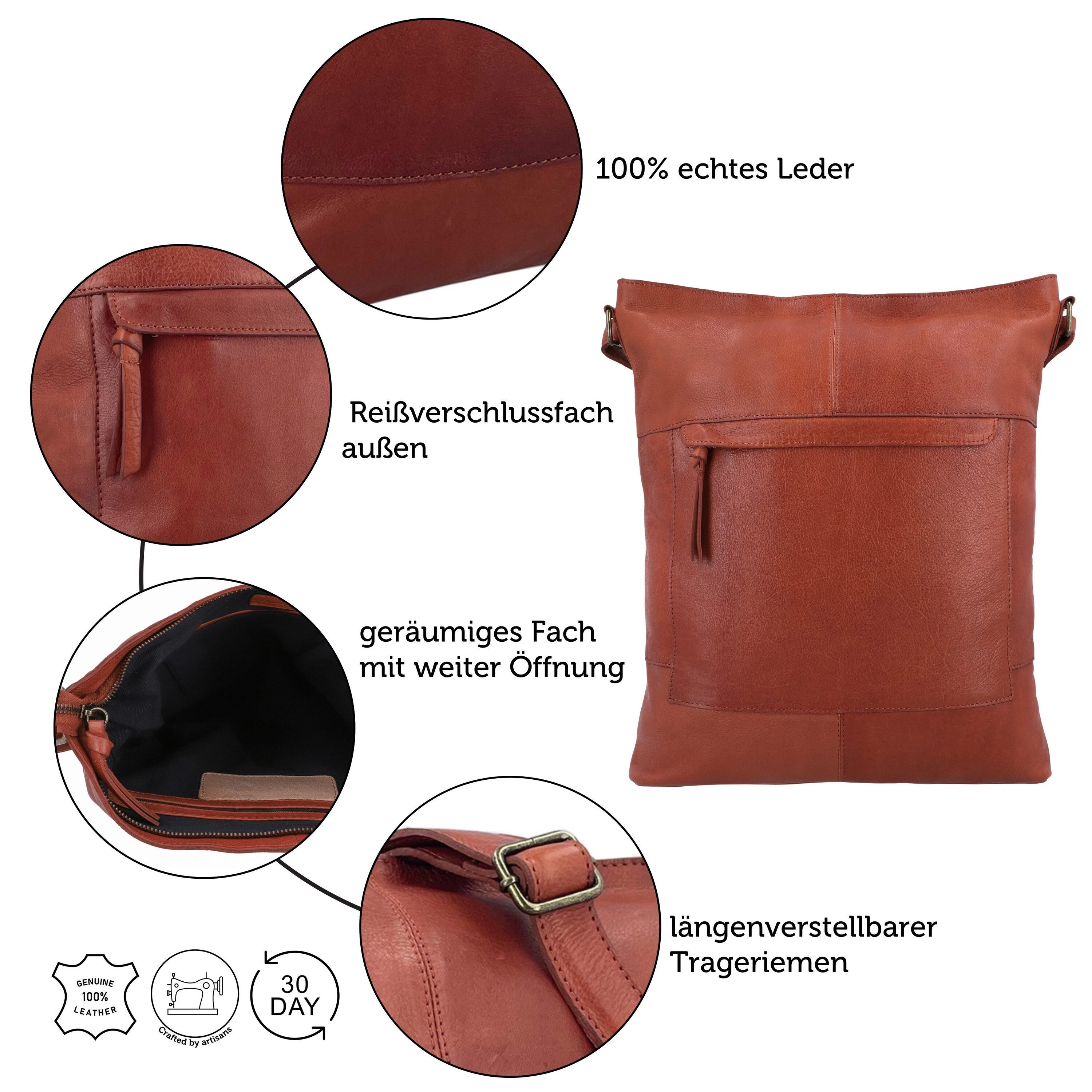 Gusti Leder Handtasche Gusti Leder Umhängetasche Maola (1-tlg)