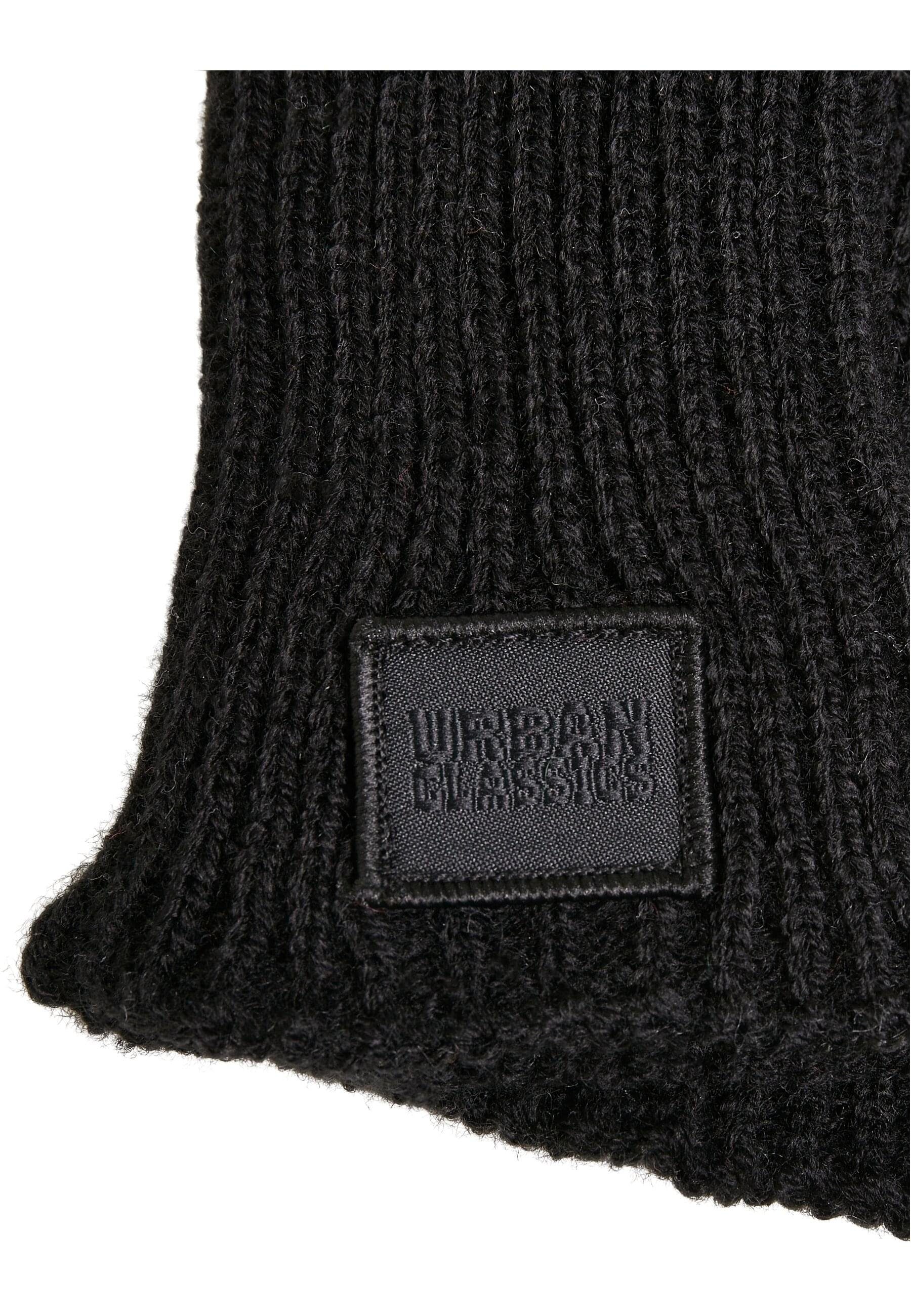 Gloves black Unisex URBAN Wool Mix Knitted CLASSICS Smart Baumwollhandschuhe