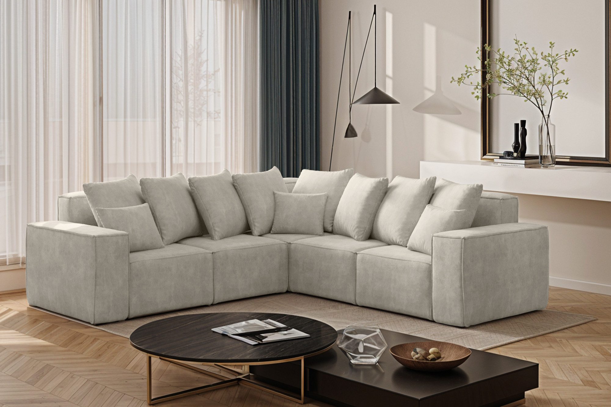 Kaiser Möbel Ecksofa Modernes Corner aus der limitierten Kollektion Ella, Ecksofa