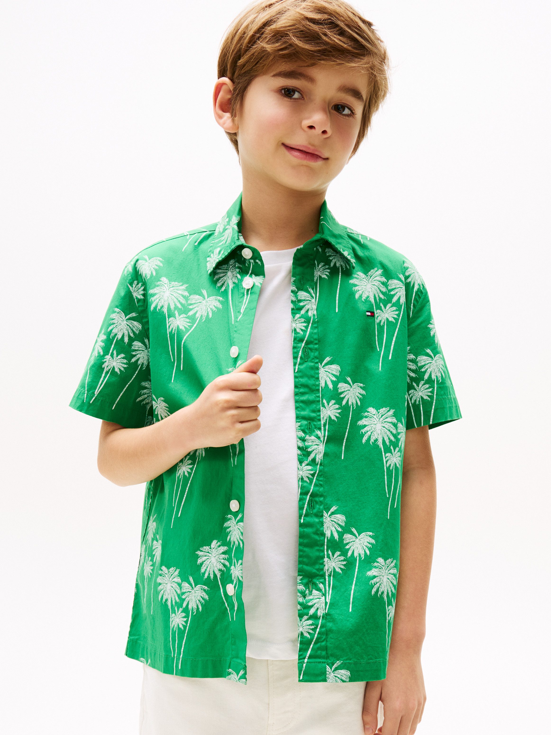 Tommy Hilfiger Kurzarmshirt STRETCH POPLIN PRINTED günstig online kaufen