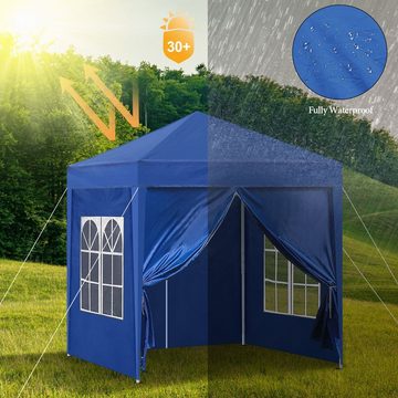 CLIPOP Faltpavillon 3x3m Gartenpavillon, Gartenzelt, Tragbare Partyzelt