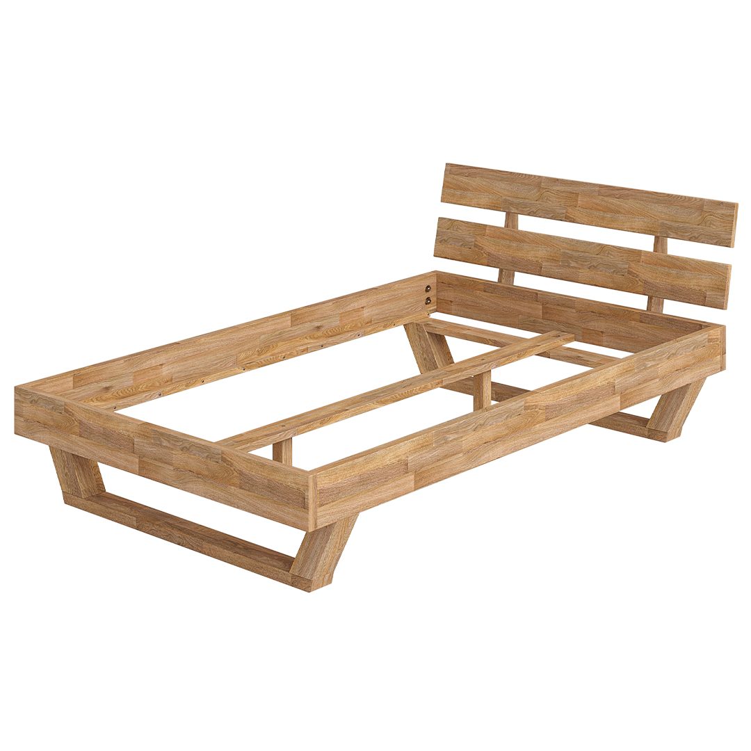 skølm Massivholzbett Nornir aus Eiche, natur günstig online kaufen