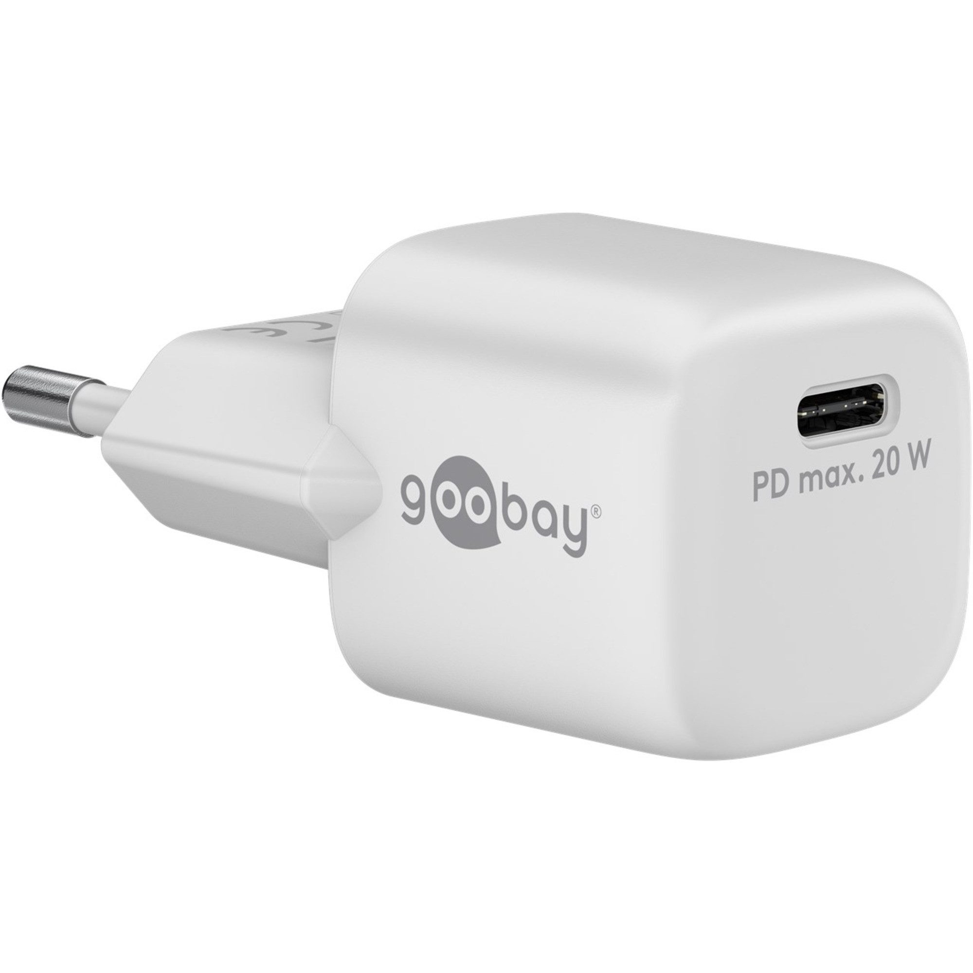 Goobay goobay USB-C Schnellladegerät Nano, PD, GaN, 20 Netzteil
