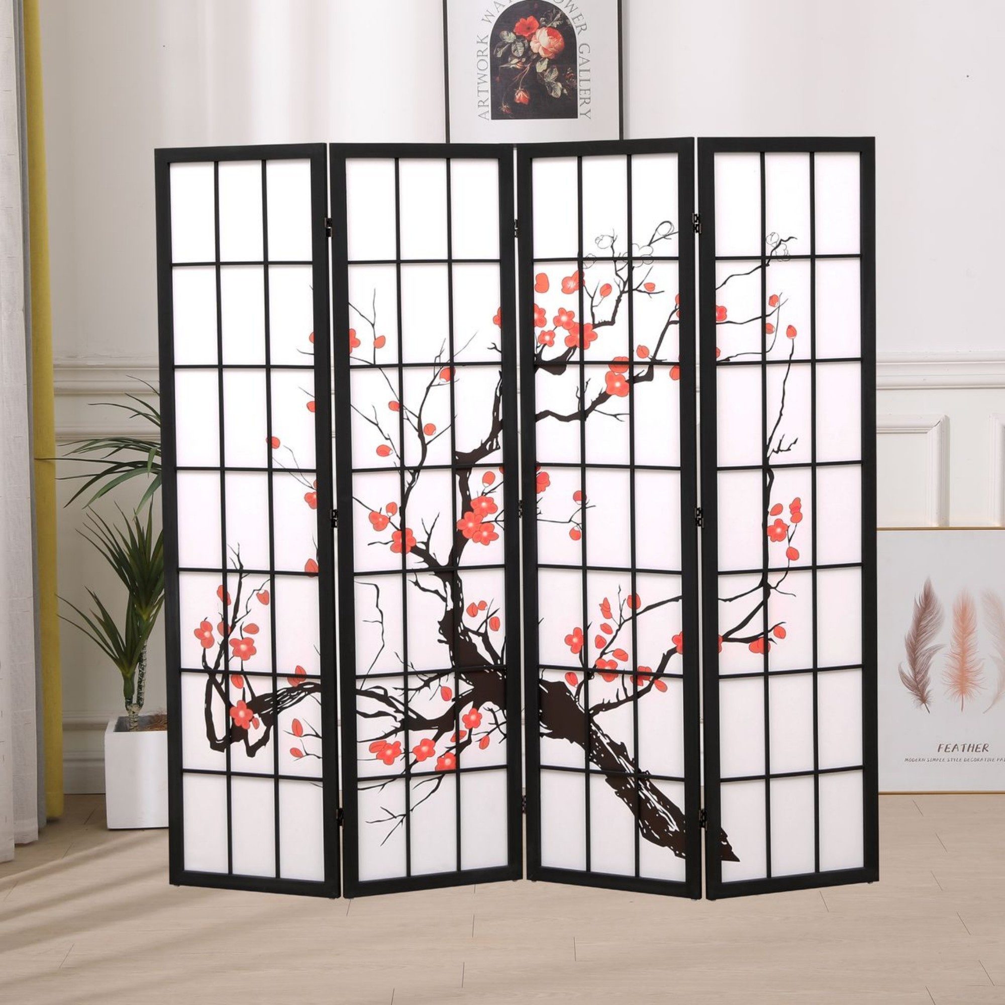 Happy Home Raumteiler Trennwand Paravent Wohnraumgestaltung Raumteiler Para günstig online kaufen