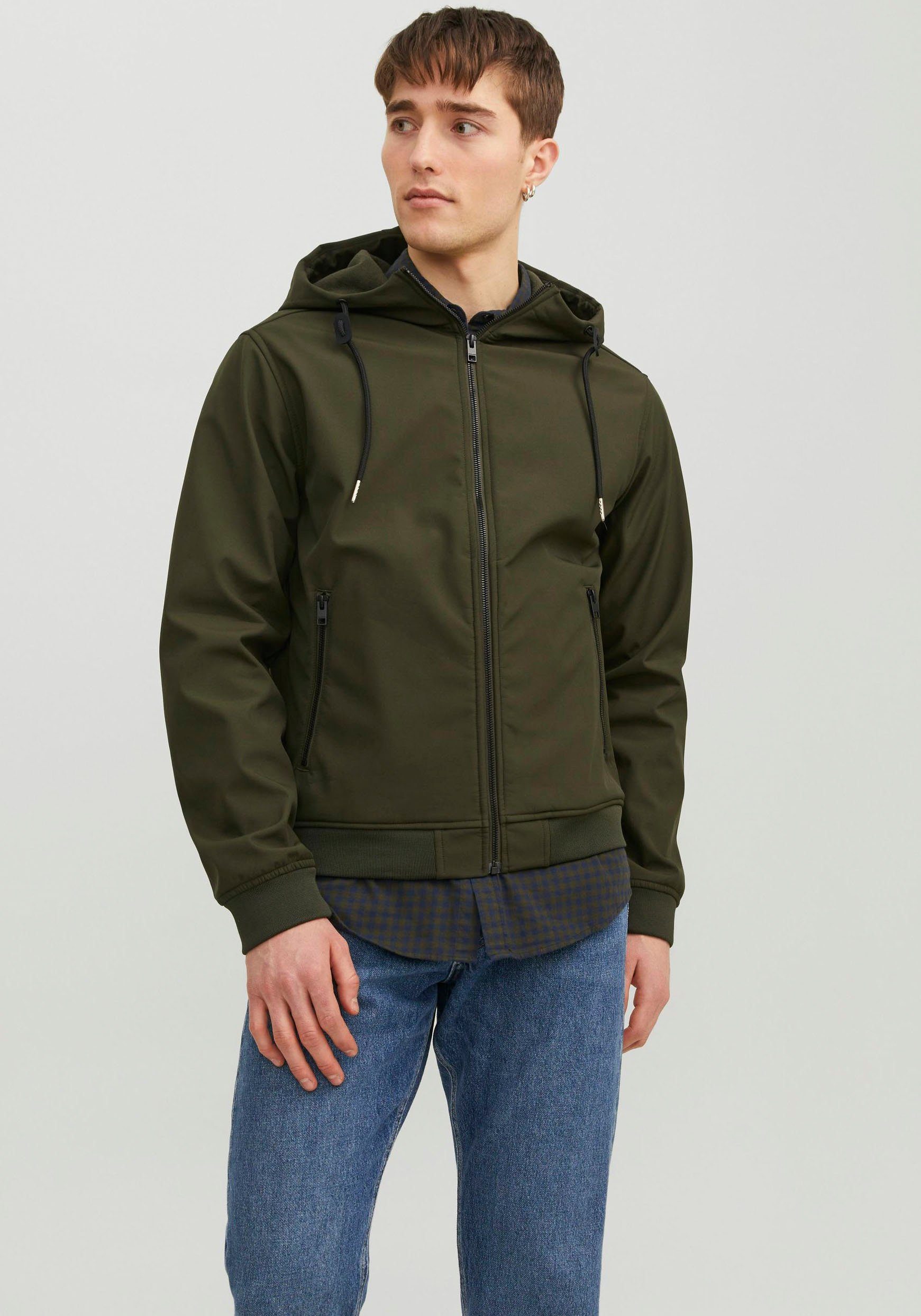 & Rosin JJEBASIC Jack HOOD SOFTSHELL NOOS Softshelljacke Jones