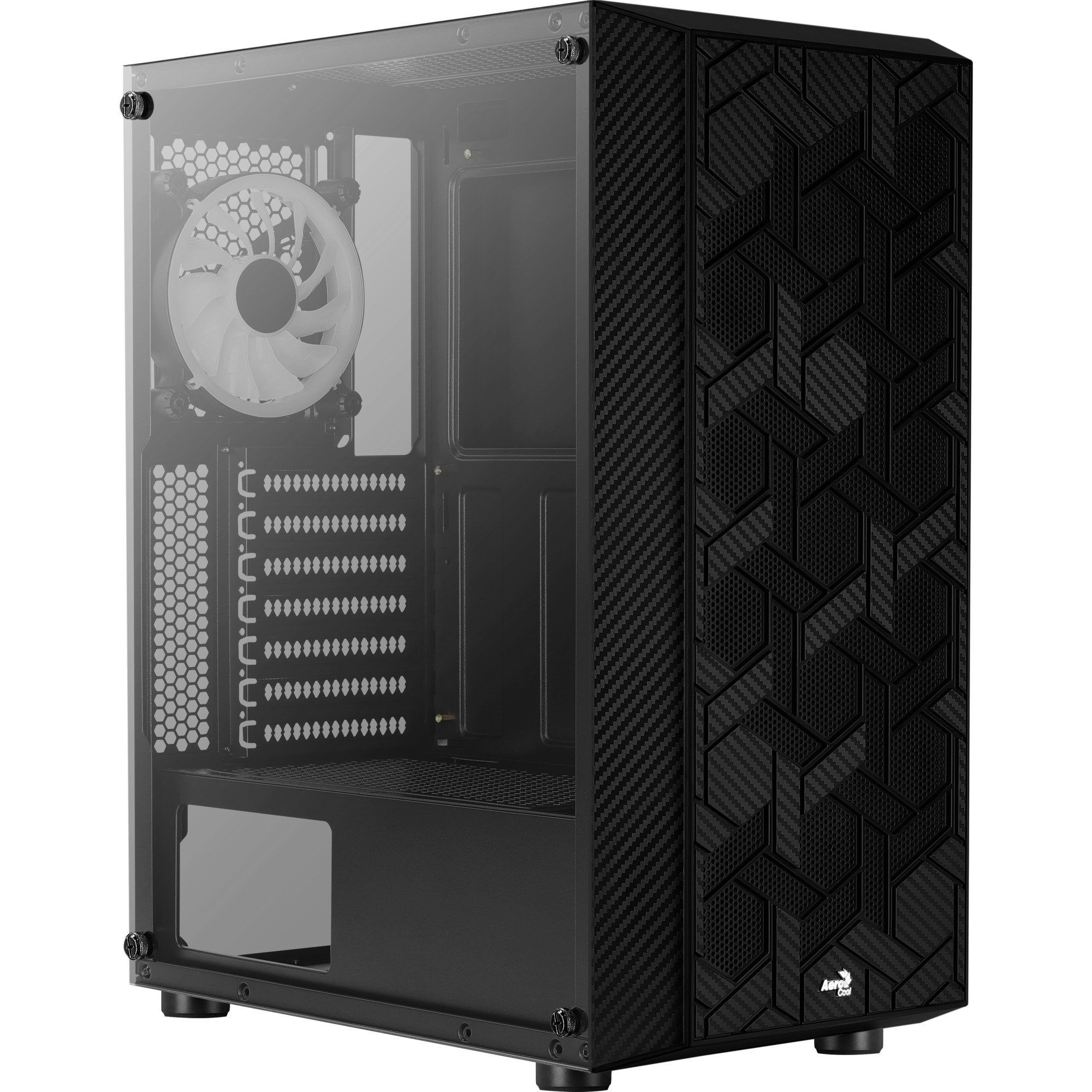 Aerocool PC-Gehäuse Aerocool Hive FRGB v3, Tower-Gehäuse, (Tempered