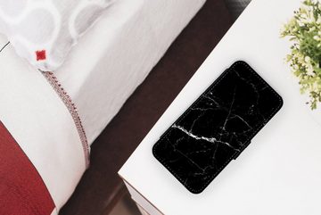 MuchoWow Handyhülle Marmoroptik - Schwarz - Luxus, Handyhülle Telefonhülle Apple iPhone 13 Mini