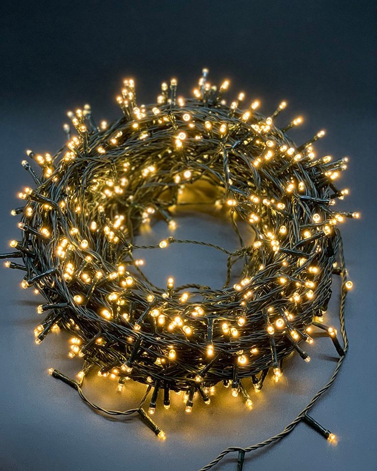 Natsen LEDLichterkette, 750er 50M Lichterketten Warmweiss