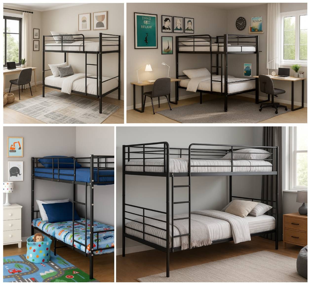 Teico Etagenbett Etagenbett Hochbett Jugendbett Doppelstockbett Metall 200x günstig online kaufen