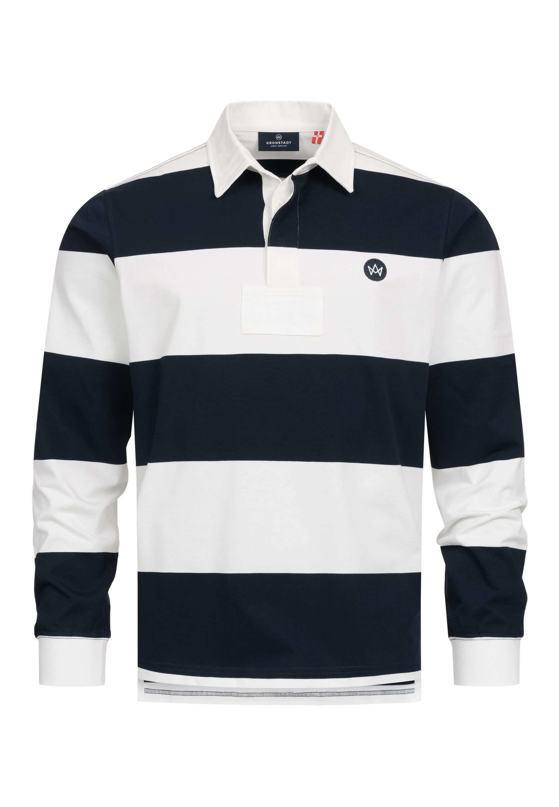 Kronstadt Langarm-Poloshirt KSLark polo sweat – Bild 2 von 5