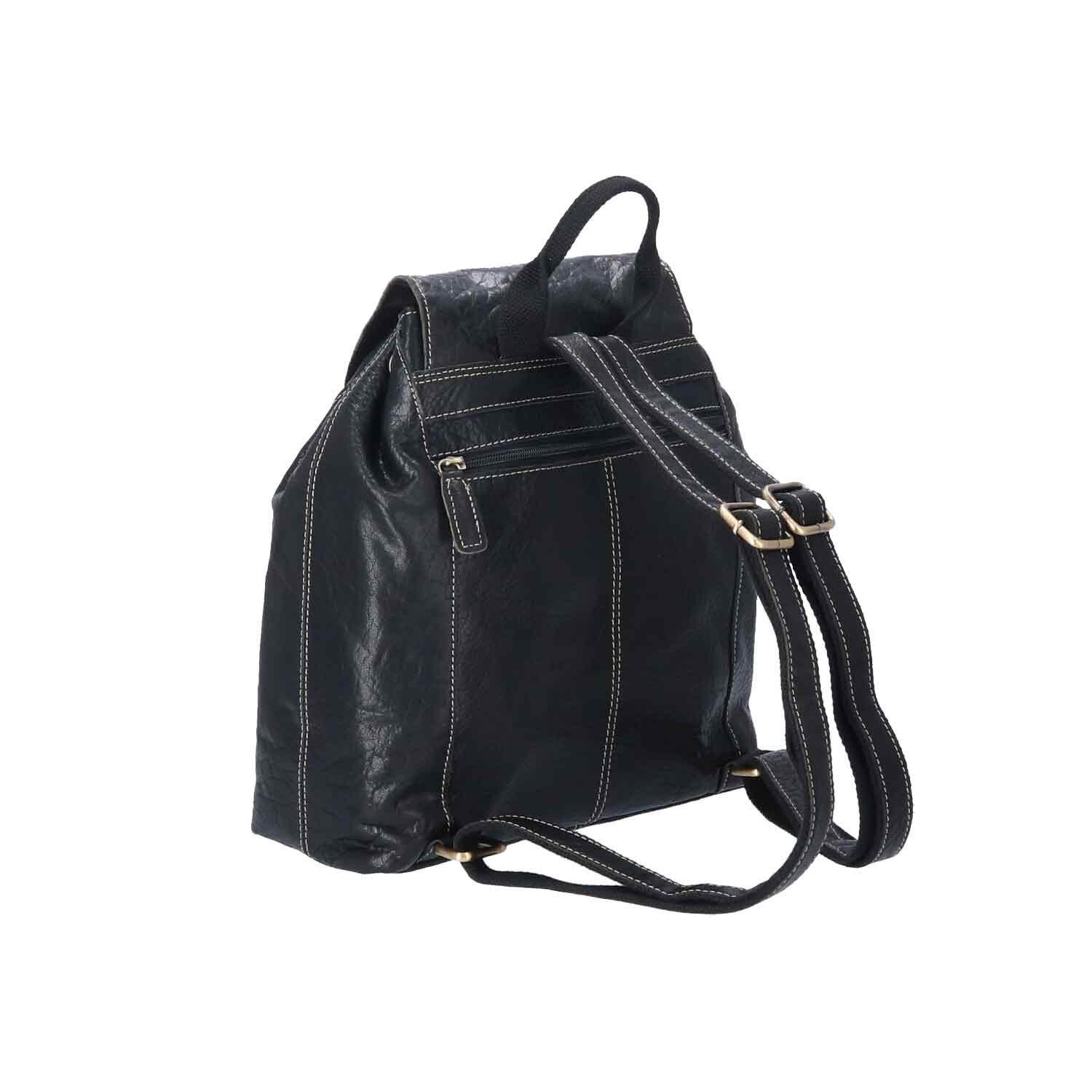 The Skandinavian Brand Freizeitrucksack The Skandinavian Brand Backpack Leather schwarz (1-tlg)
