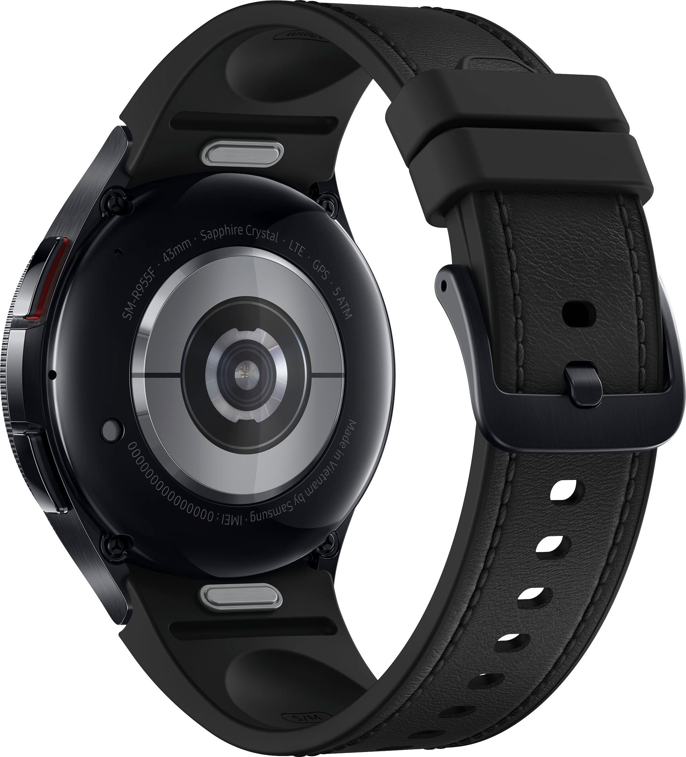 Samsung Galaxy Watch 6 Classic cm/1,3 | 43mm Smartwatch by Wear (3,33 schwarz schwarz Zoll, LTE Samsung) OS