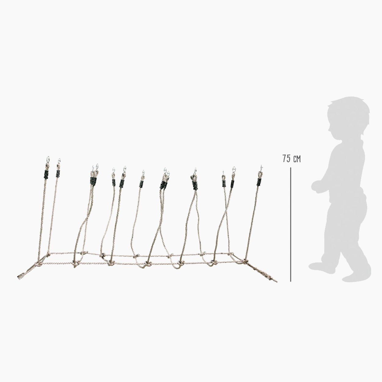 Small Foot Seilbrücke Kletterseil, Brücke aus robusten Kunststoffseilen