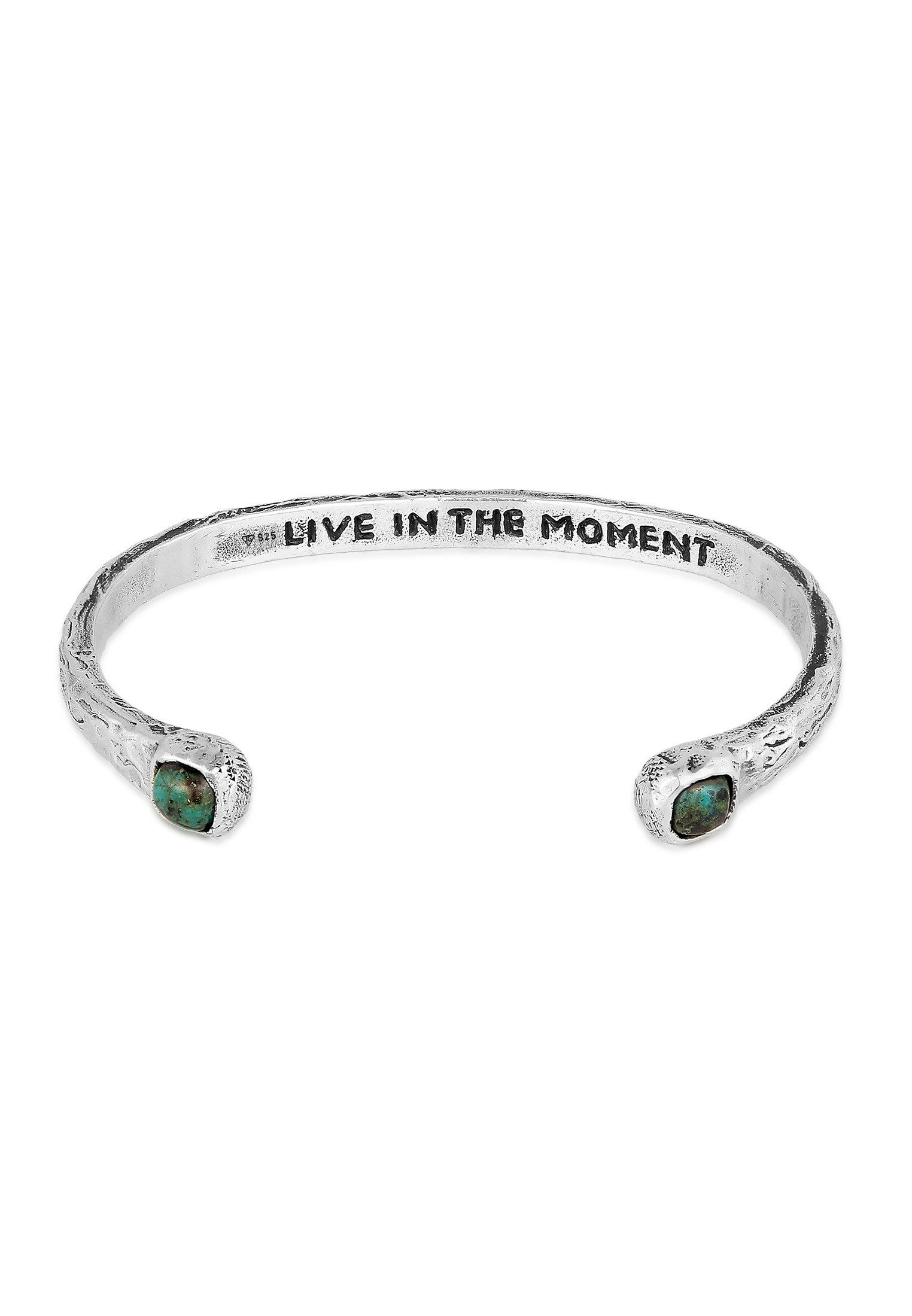 Silberarmband Chrysokoll Türkis Armreif - Turquoise Rock
