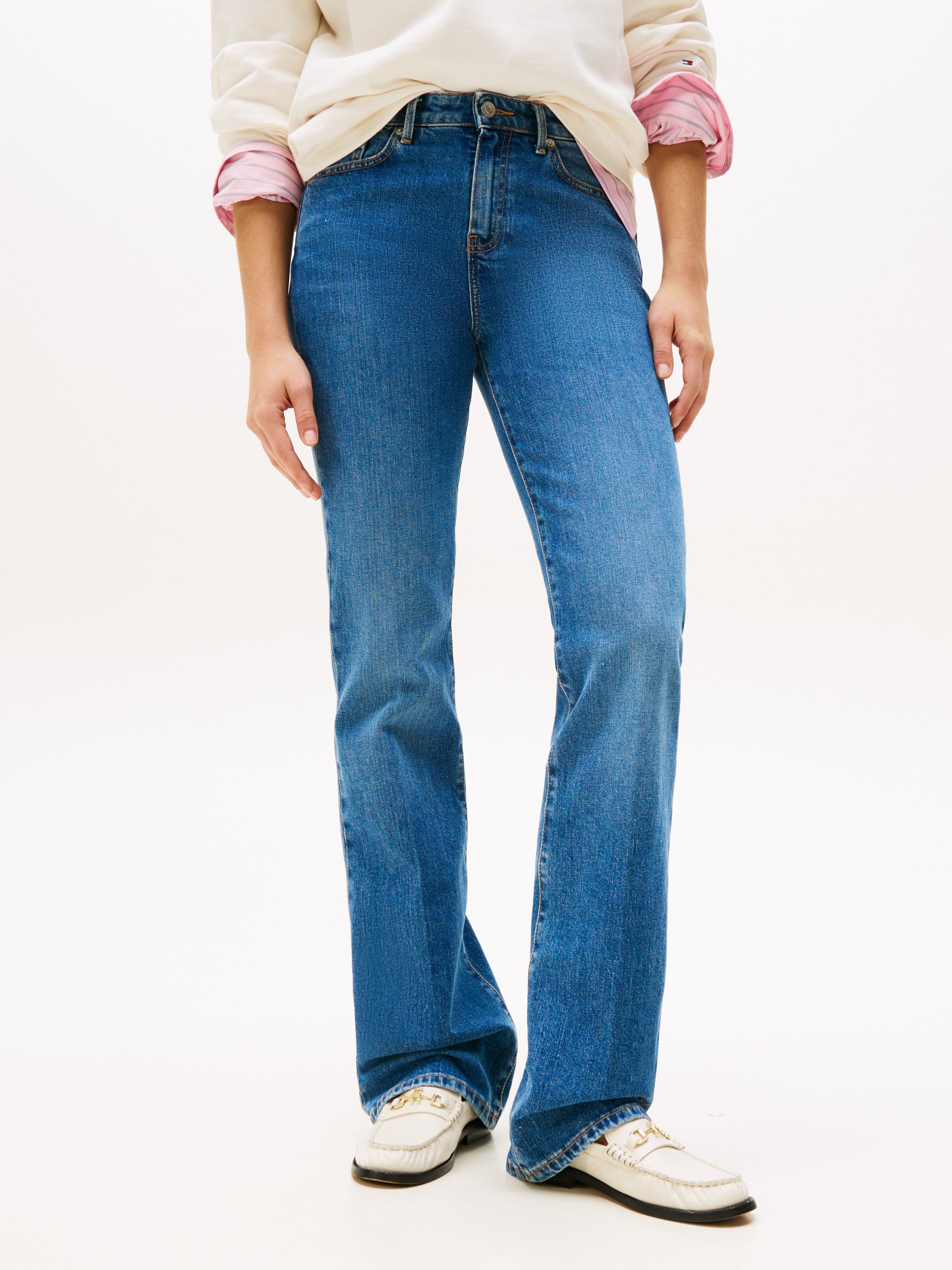Tommy Hilfiger Bootcut-Jeans DNM FLO BOOTCUT RW günstig online kaufen
