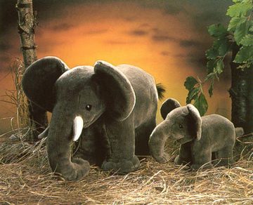 Teddys Rothenburg Kuscheltier KÖSEN Elefant 40 cm stehend grau