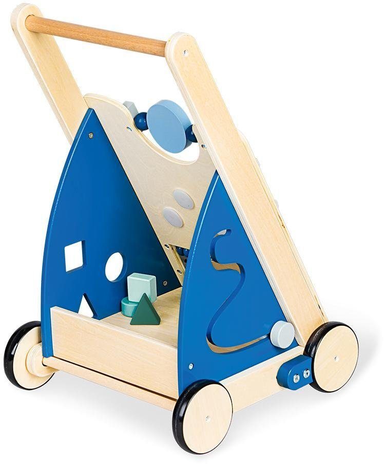 Pinolino® Lauflernwagen Holzspielzeug, blau Titus