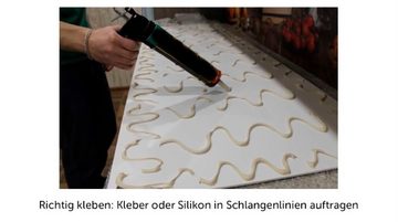 Rodnik Küchenrückwand Amelia Abstrakt, ABS-Kunststoff Platte Monolith in DELUXE Qualität mit Direktdruck