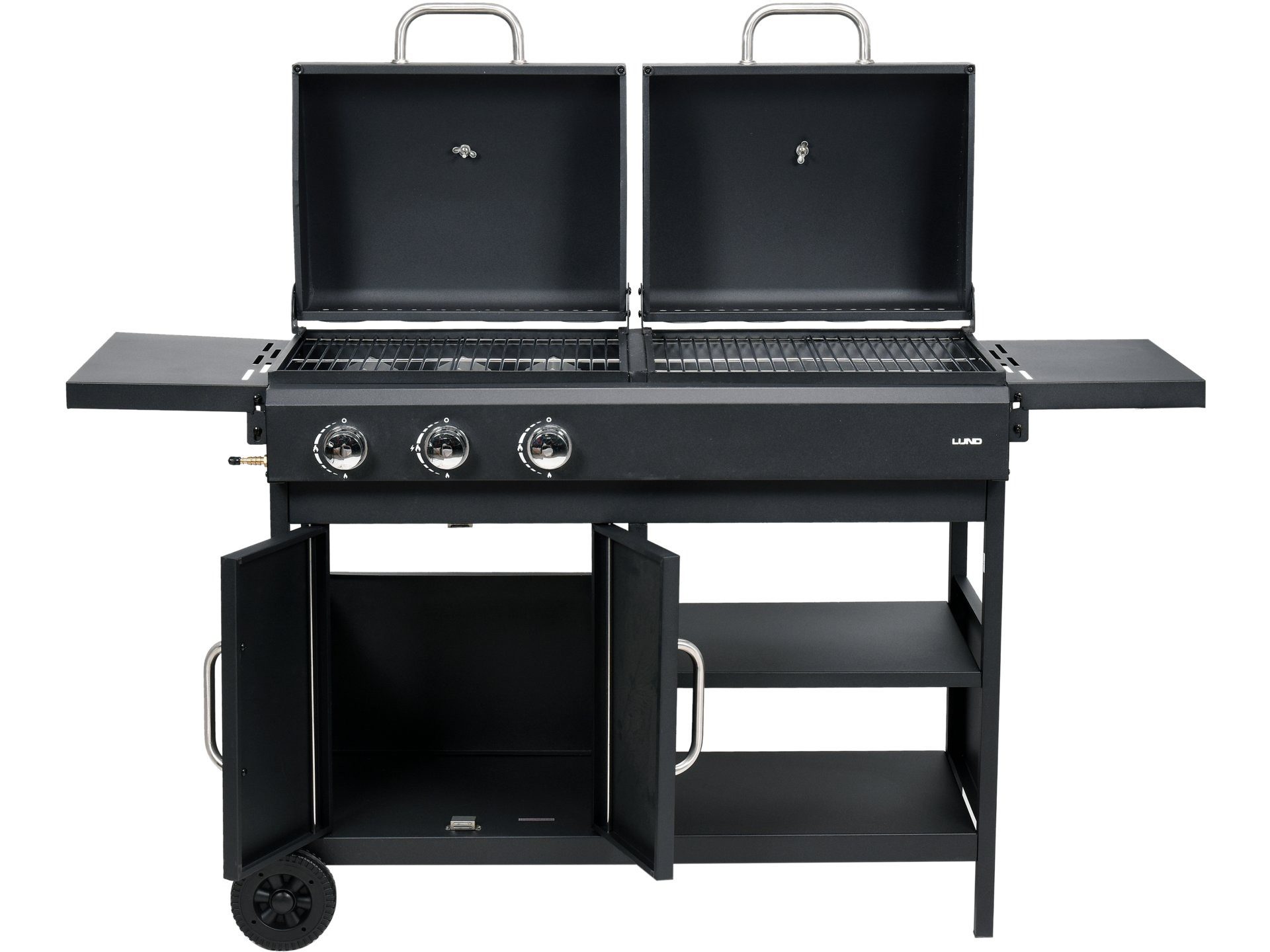 Lund Gasgrill GRILL 2W1, GAZOWY + WĘGLOWY TORNE 8,4KW, Gasgrill und Holzkohlengrill 8,4kW, 153,5 x 52,8 x 99,5 cm, Gasgrill und Holzkohlengrill 8,4kW, 153,5 x 52,8 x 99,5 cm