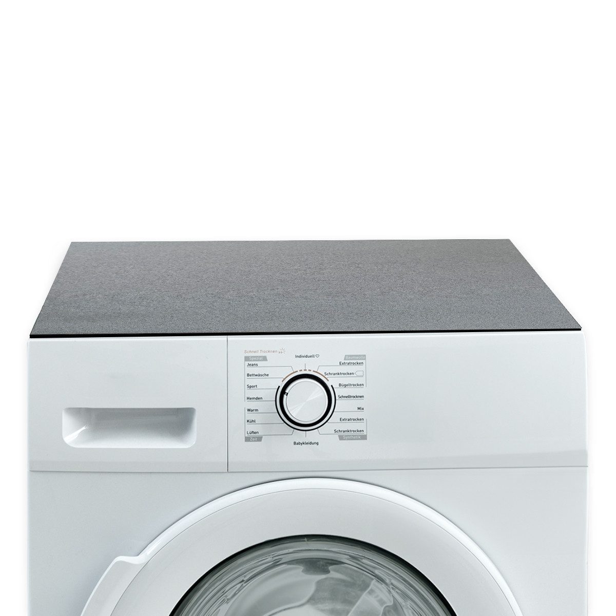 Tabletop Antirutschmatte Waschmaschinen-Auflage grau rutschfest, waschbar, 1-St., Textil-Finish Gummi-Matte als Trockner Waschmaschinen-Unterlage
