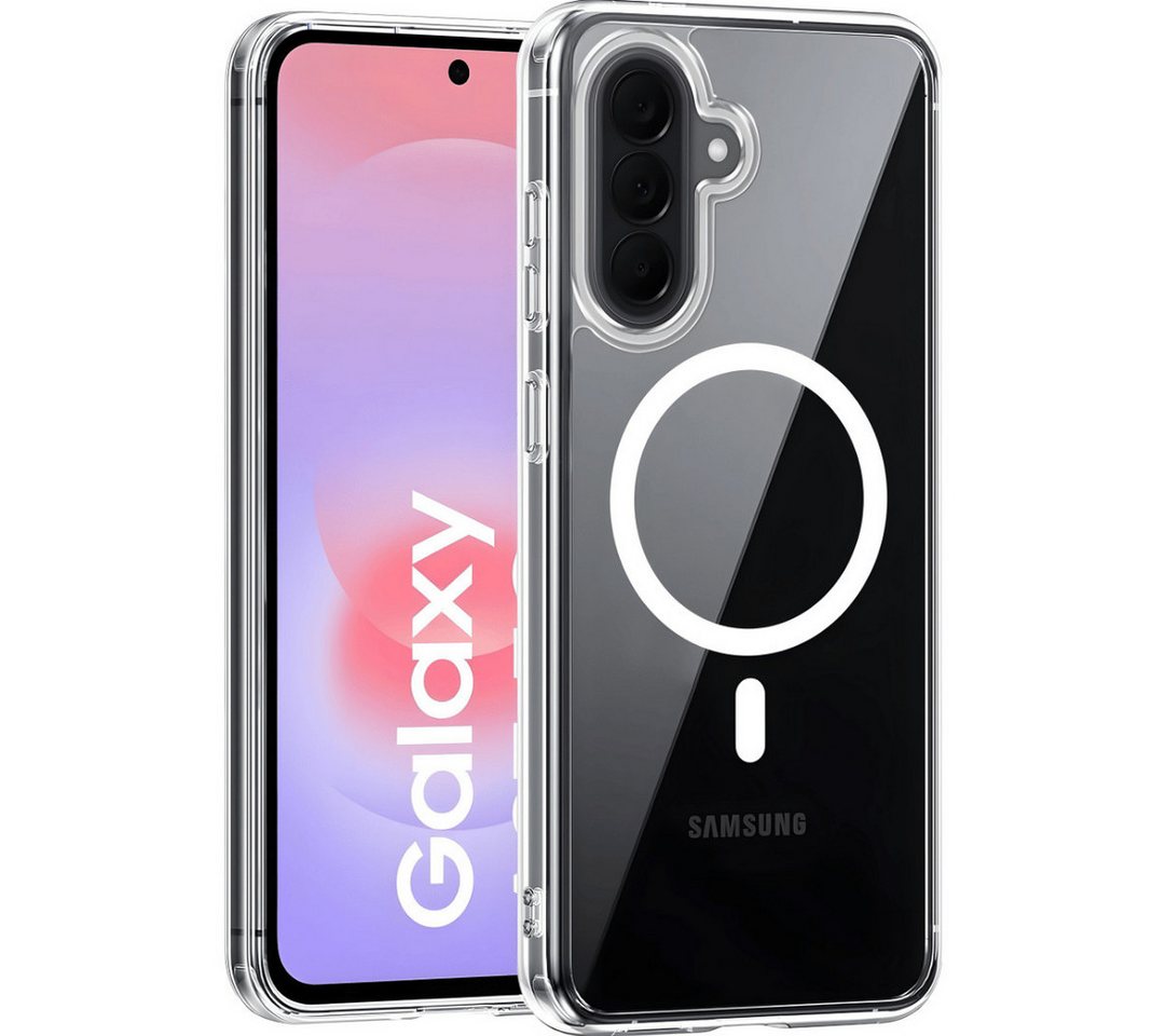 SmartUP Smartphone-Hülle für Samsung Galaxy A37 5G MagSafe Silikon Case Ultra Slim Transparent 6,7 Zoll, MagSafe-Technologie