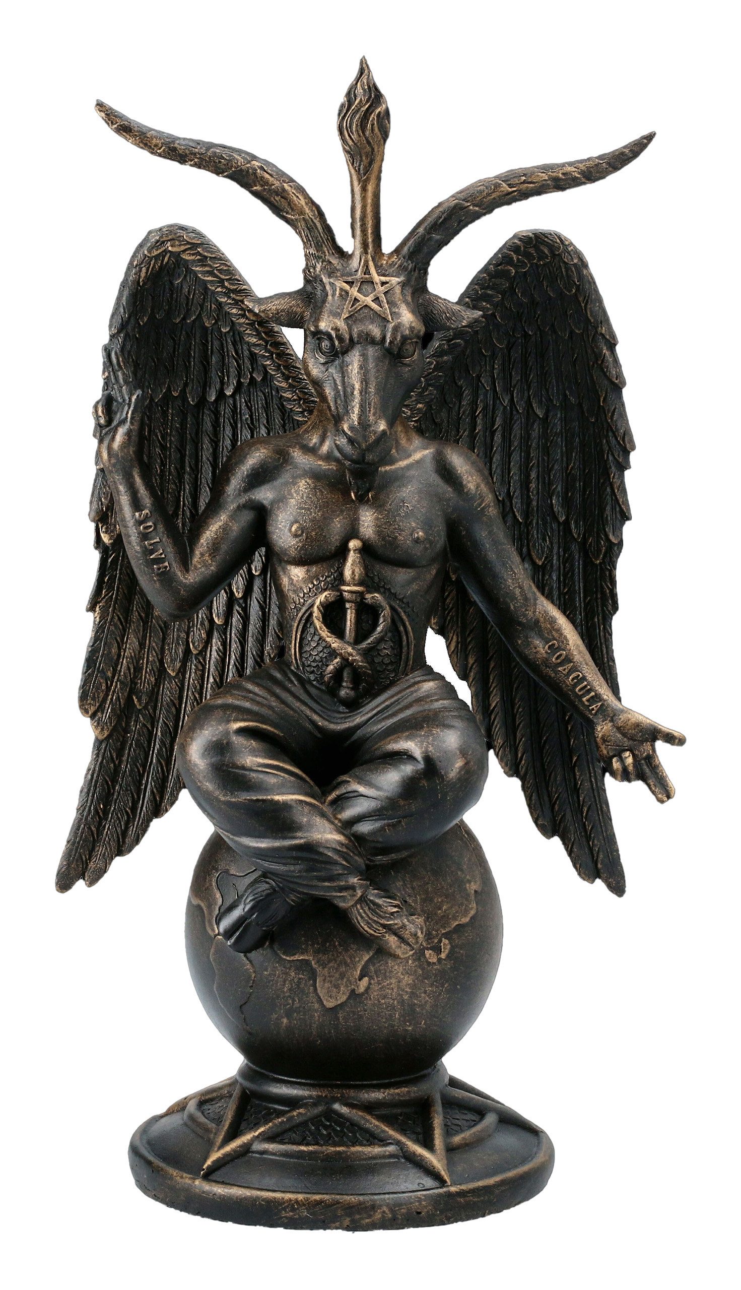 Figuren Shop GmbH Dekofigur Baphomet Figur - Antiquity - Fantasy Gothic Deko