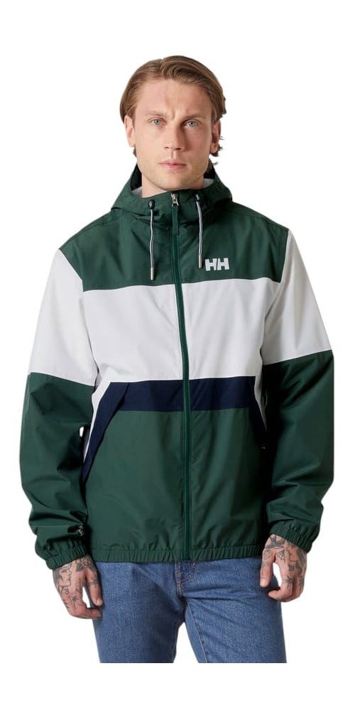 Helly Hansen Regenjacke Koster Rain (wasserdicht) grün/weiss Herren