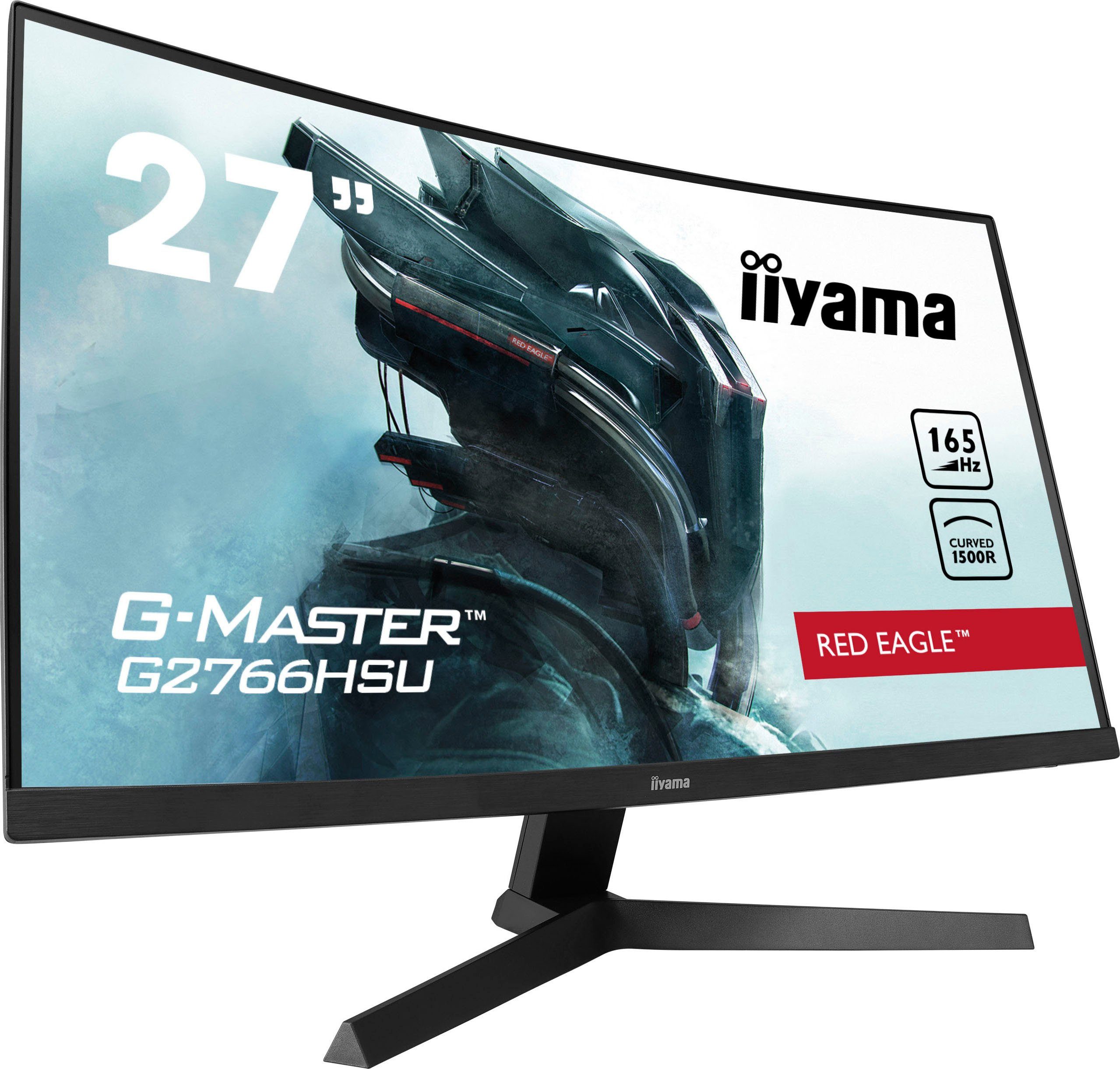 Iiyama G-Master G2766HSU-B1 Curved-Gaming-Monitor (68,5 cm/27 ", 1920 x 1080 px, Full HD, 1 ms Reaktionszeit, 165 Hz, VA LED)
