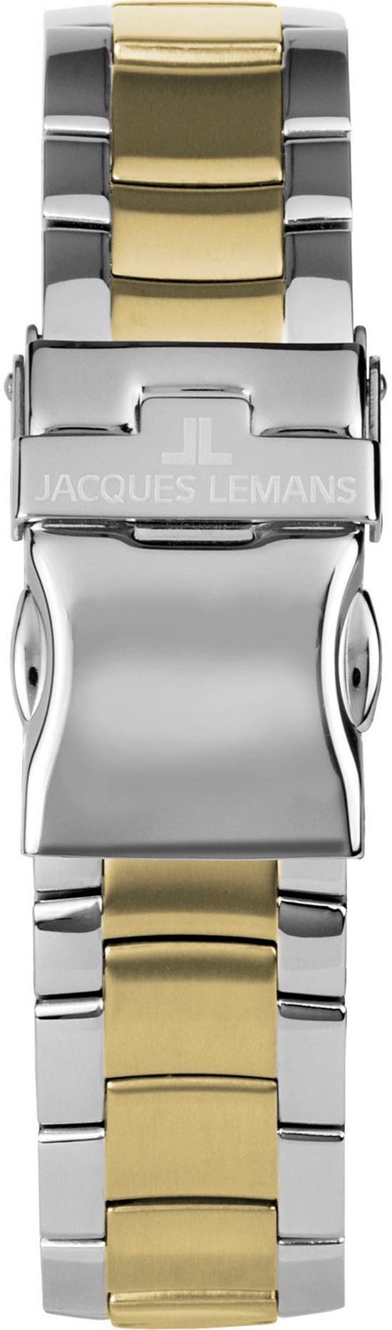 Jacques Lemans Quarzuhr Derby 1-2197I, Armbanduhr, Herrenuhr, Edelstahlarmband, analog, Tag, kleine Sekunde