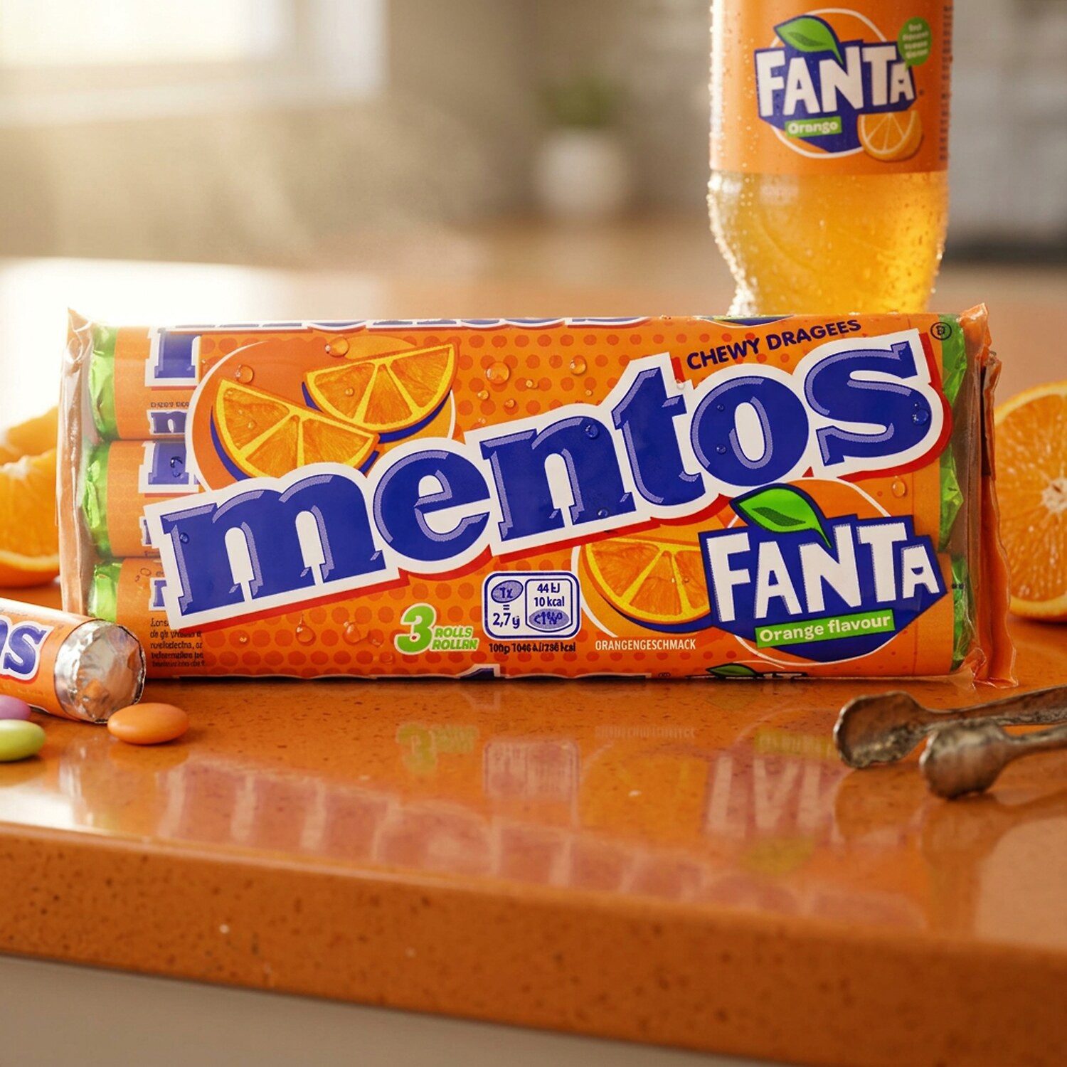 MENTOS Softgetränk, 1 x 112 g, Fanta
