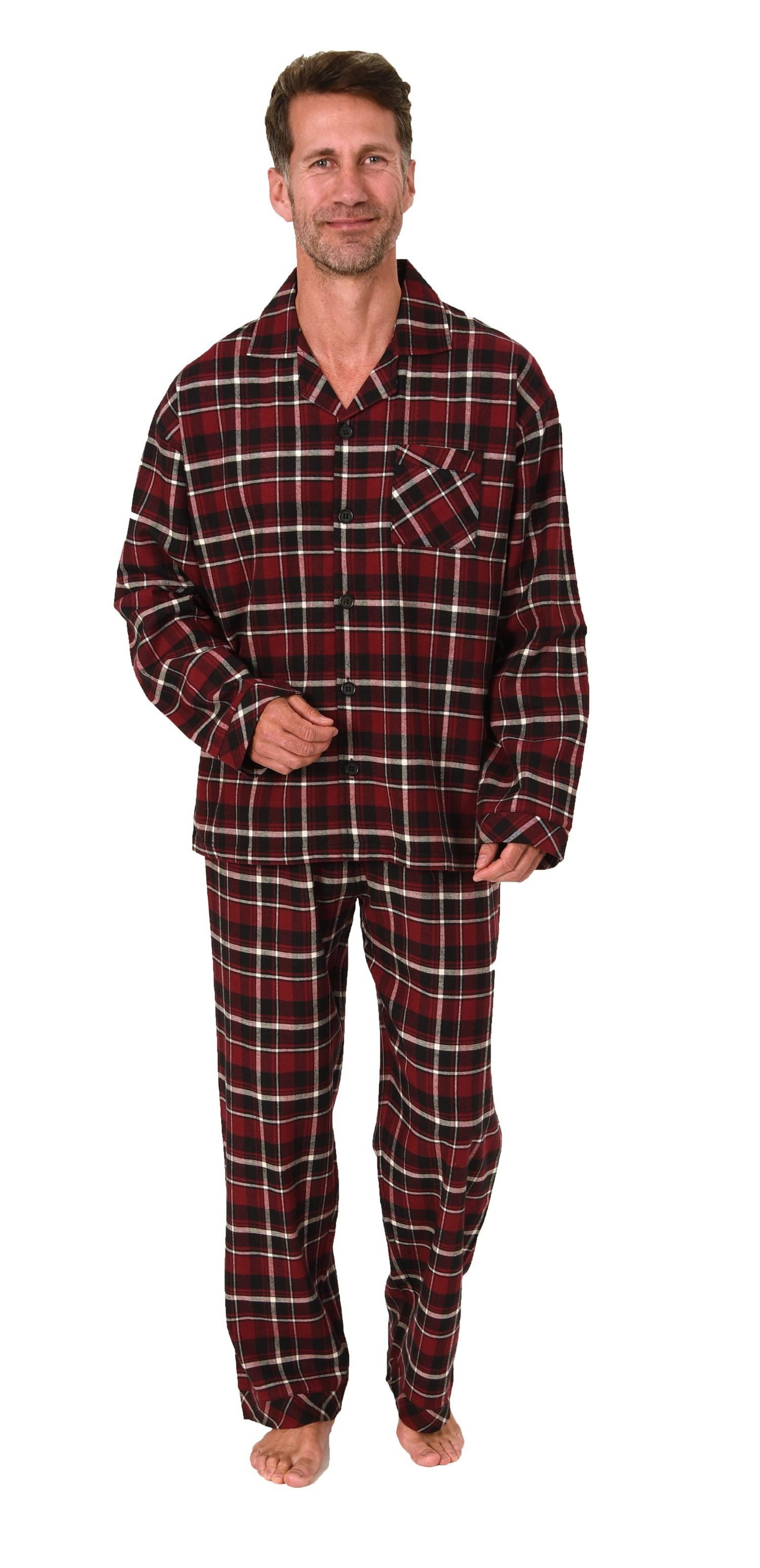 Normann Pyjama Normann Herren Flanell Schlafanzug günstig online kaufen