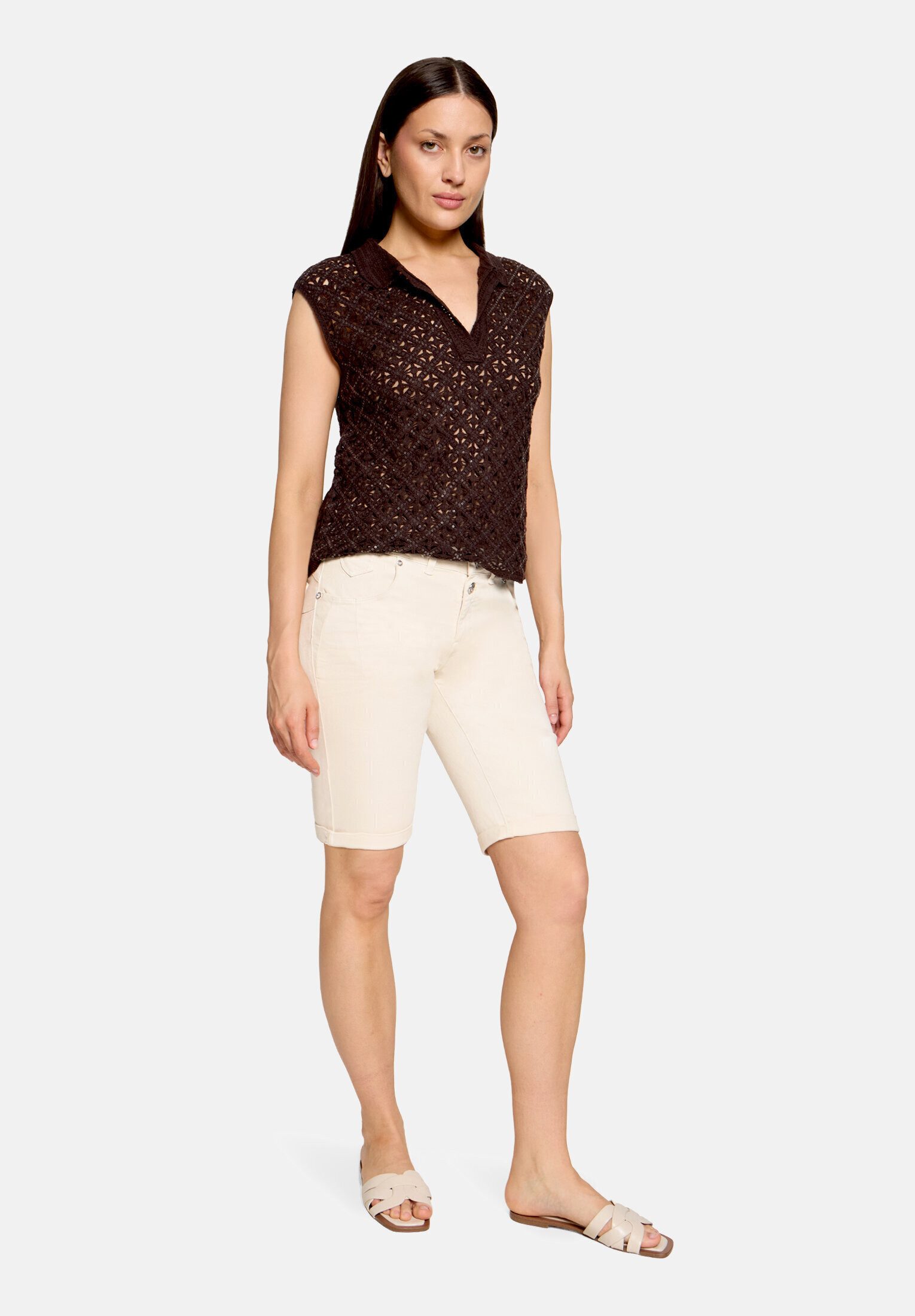 Cartoon Shorts Damen mit Stickerei