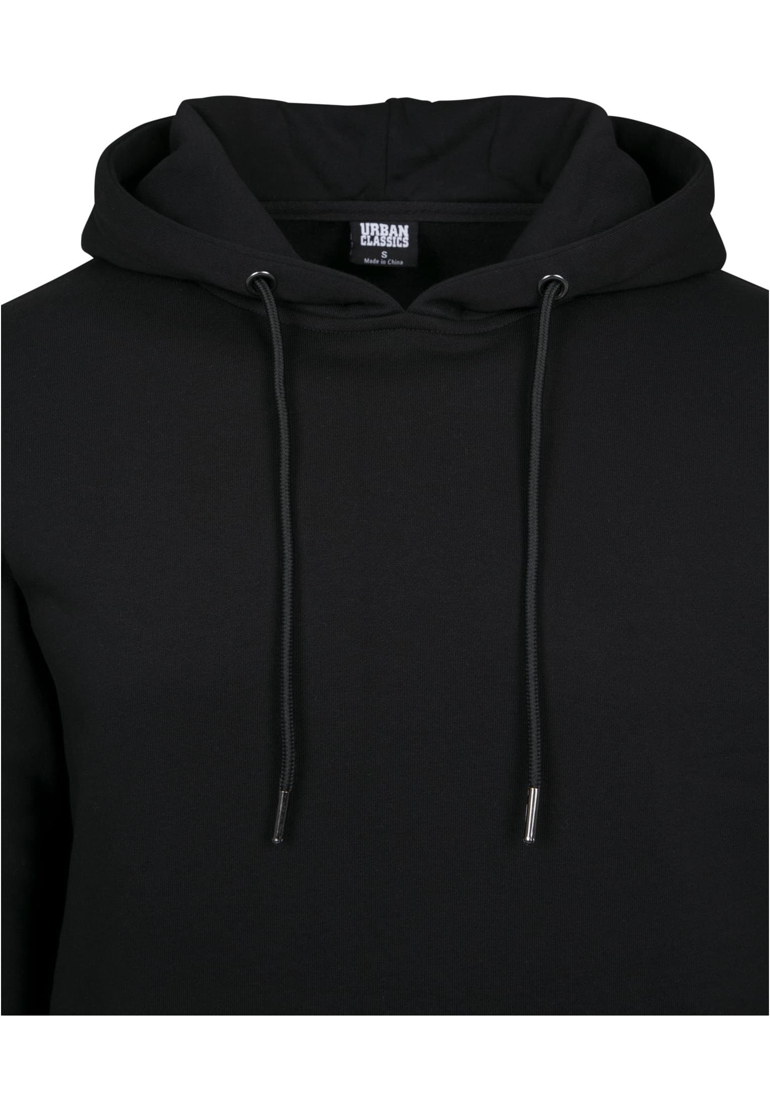 Herren black Terry CLASSICS Basic (1-tlg) URBAN Sweater Hoody