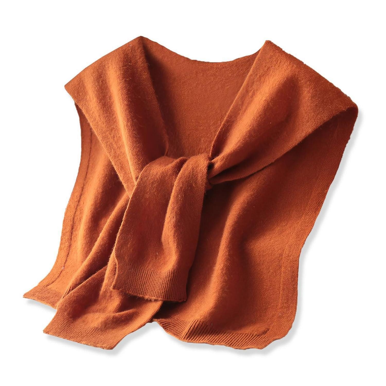 LuxusKollektion Strickschal Schal Damen Geknotet Wolle Karamell, (1-St)