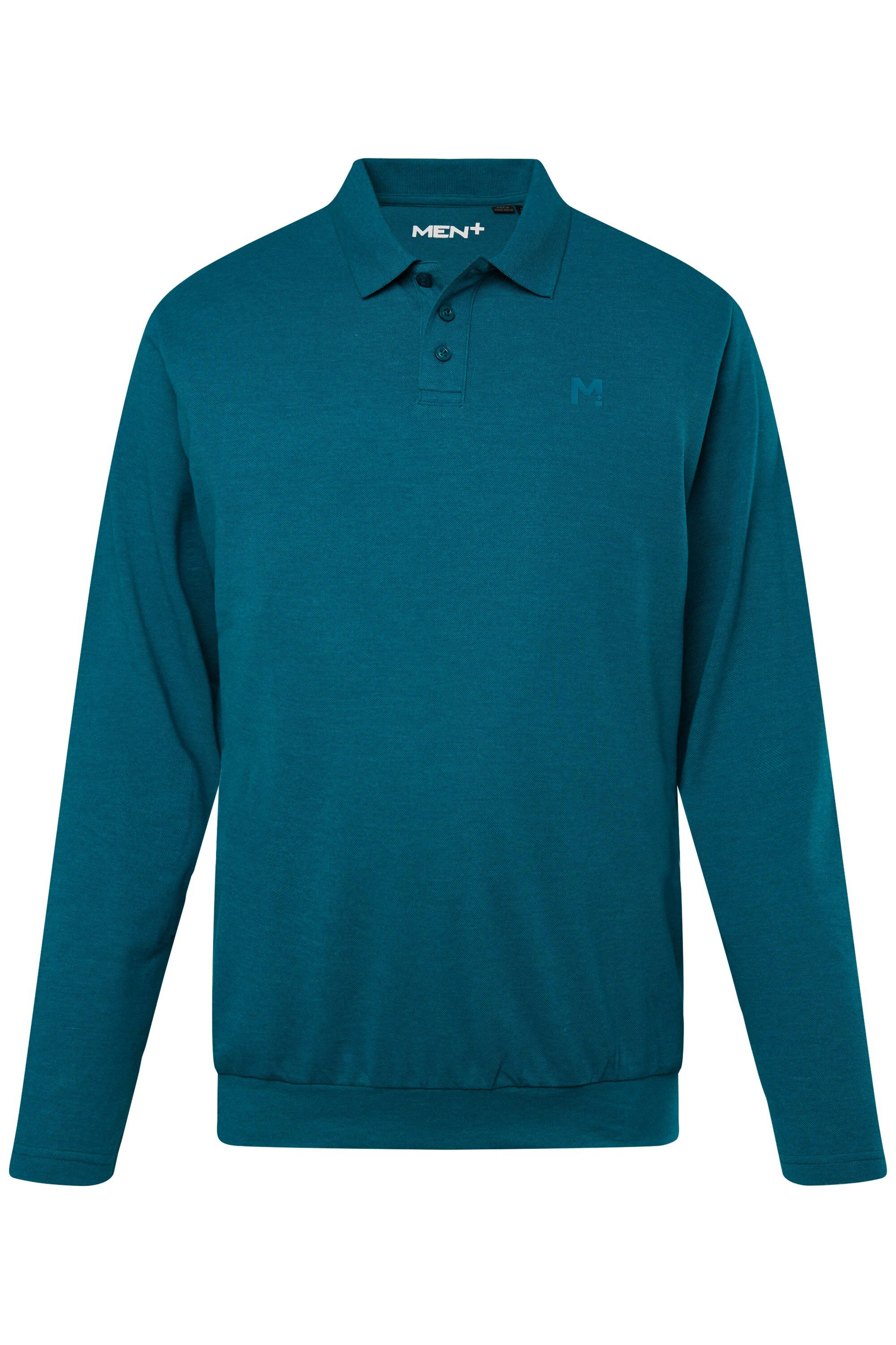 Poloshirt Poloshirt Bauchfit Basic Piqué Langarm
