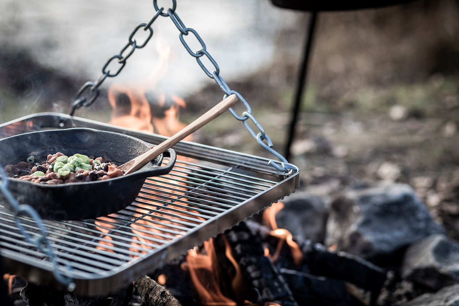 Petromax Grillpfanne Petromax Feuerpfanne Gusseisen fp20h-t mit zwei Henkeln