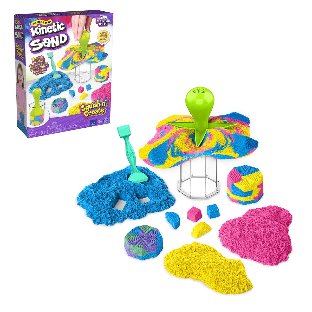 Amigo Spiel + Freizeit GmbH Intelligente Knete Spin Master Kinetic Sand Squish n' Create